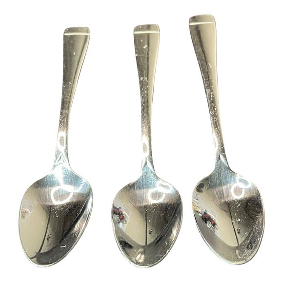 Oneida Mercer Mirror 18/10 Stainless Steel Teaspoons Set of 3 Discontinued - Picture 7 of 8